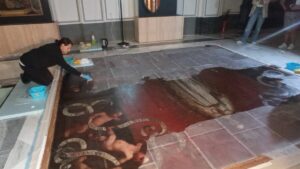 Comienza la restauración del lienzo ‘La Inmaculada Concepción y los Jurados de València’